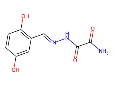 N'-[(2,5-dihydroxyphenyl)methylideneamino]oxamide structure
