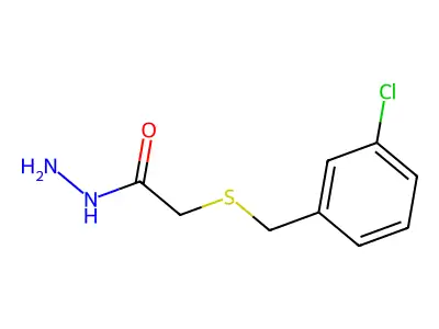 2-[(3-Chlorobenzyl)thio]acetohydrazide structure