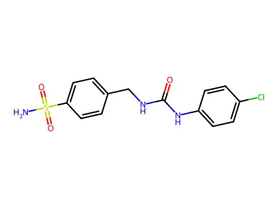 1-(4-Chlorophenyl)-3-[(4-sulfamoylphenyl)methyl]urea structure