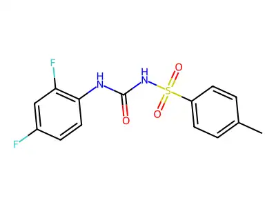 1-(2,4-Difluorophenyl)-3-((4-methylphenyl)sulfonyl)urea structure