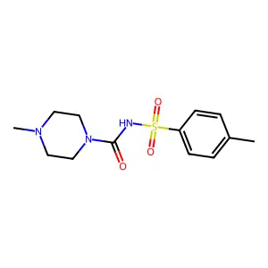 4-Methyl-N-((4-methyl-1-piperazinyl)carbonyl)benzenesulfonamide structure
