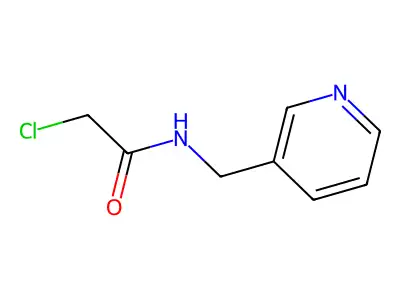 2-chloro-N-(pyridin-3-ylmethyl)acetamide structure