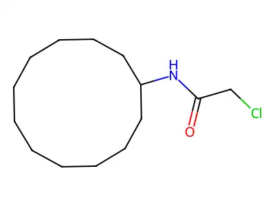 2-chloro-N-cyclododecylacetamide structure