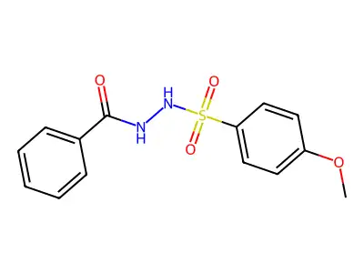 N-{[(4-methoxyphenyl)sulfonyl]amino}benzamide structure