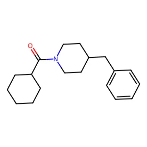 (4-Benzylpiperidin-1-yl)-cyclohexylmethanone structure