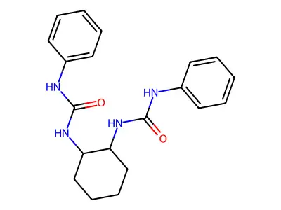 1-Phenyl-3-[2-(phenylcarbamoylamino)cyclohexyl]urea structure