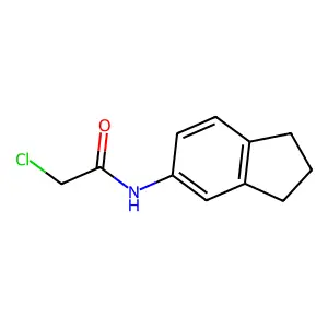2-chloro-N-(2,3-dihydro-1H-inden-5-yl)acetamide structure