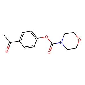 4-Acetylphenyl morpholine-4-carboxylate structure