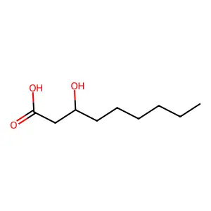 3-Hydroxynonanoic acid structure