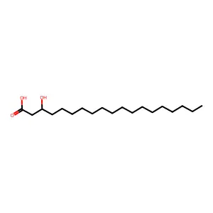 3-hydroxynonadecanoic Acid structure