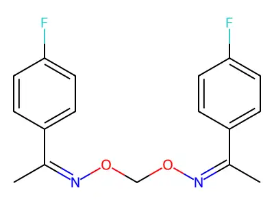 1-(4-fluorophenyl)ethanone O,O'-methyleneoxime structure