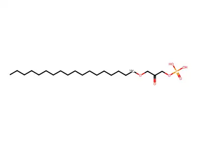 十八烷基二羟基丙酮磷酸酯 structure