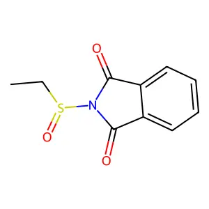 1H-Isoindole-1,3(2H)-dione, 2-(ethylsulfinyl)- structure