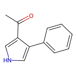 1-(4-phenyl-1H-pyrrol-3-yl)ethan-1-one structure