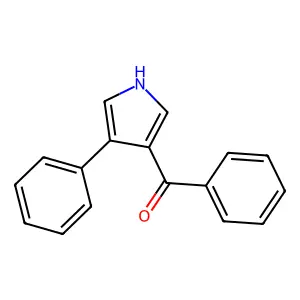 phenyl(4-phenyl-1H-pyrrol-3-yl)methanone structure