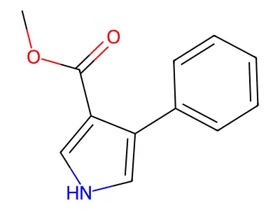 Methyl 4-phenyl-1H-pyrrole-3-carboxylate structure