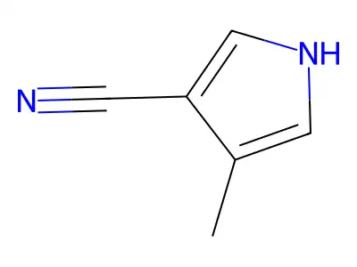 4-methyl-1H-pyrrole-3-carbonitrile structure