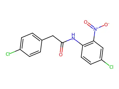 N-(4-chloro-2-nitrophenyl)-2-(4-chlorophenyl)acetamide structure