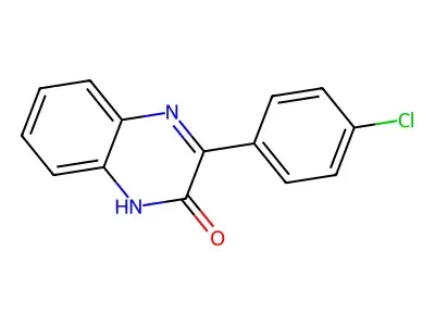 3-(4-chlorophenyl)-2(1H)-quinoxalinone structure