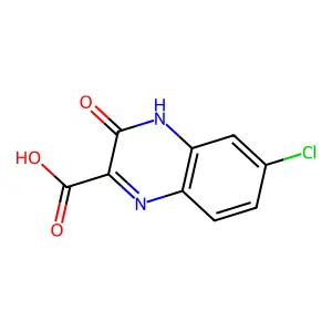 6-Chloro-3-oxo-3,4-dihydroquinoxaline-2-carboxylic acid structure