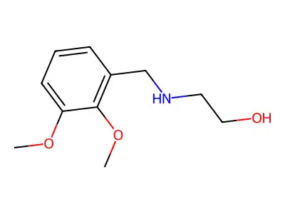 2-{[(2,3-Dimethoxyphenyl)methyl]amino}ethan-1-ol structure