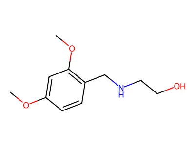 2-(((2,4-Dimethoxyphenyl)methyl)amino)ethan-1-ol structure