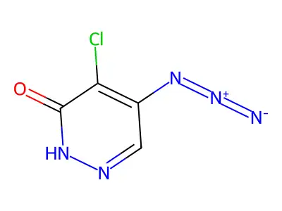 5-Azido-4-chloro-3(2H)-pyridazinone structure