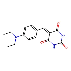 5-{[4-(Diethylamino)phenyl]methylidene}-1,3-diazinane-2,4,6-trione structure