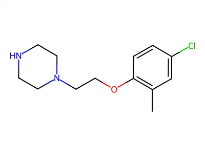 1-[2-(4-Chloro-2-methylphenoxy)ethyl]piperazine structure