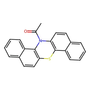 1-(14h-Dibenzo[a,h]phenothiazin-14-yl)ethanone structure