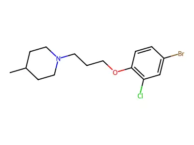 1-(3-(4-Bromo-2-chlorophenoxy)propyl)-4-methylpiperidine structure
