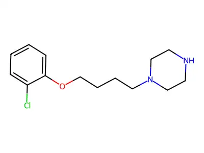 1-[4-(2-Chlorophenoxy)butyl]piperazine structure