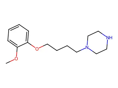1-[4-(2-Methoxyphenoxy)butyl]piperazine structure