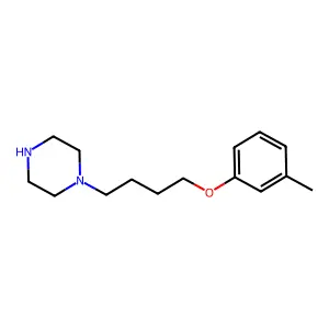 1-[4-(3-Methylphenoxy)butyl]piperazine structure