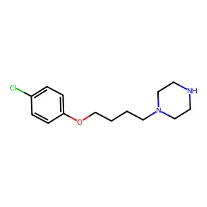 1-[4-(4-Chloro-phenoxy)-butyl]-piperazine structure