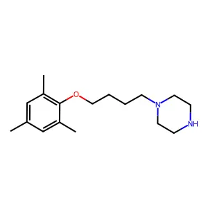 1-[4-(2,4,6-Trimethylphenoxy)butyl]piperazine structure