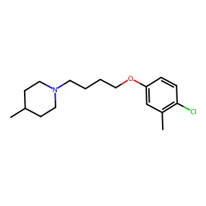 1-[4-(4-Chloro-3-methylphenoxy)butyl]-4-methylpiperidine structure