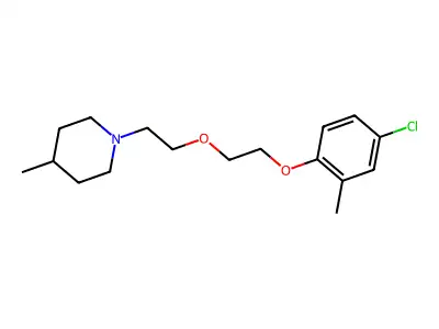 1-[2-[2-(4-Chloro-2-methylphenoxy)ethoxy]ethyl]-4-methylpiperidine structure