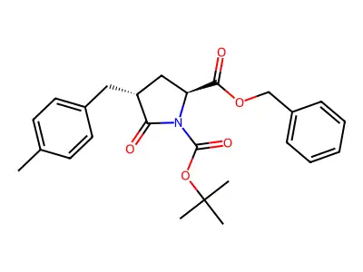 (4R)-Boc-4-(4-methylbenzyl)-Pyr-OBzl structure