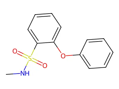 N-Methyl-2-phenoxybenzenesulphonamide structure