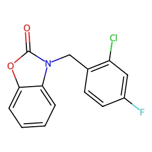 3-(2-Chloro-4-fluorobenzyl)-1,3-benzoxazol-2(3H)-one structure