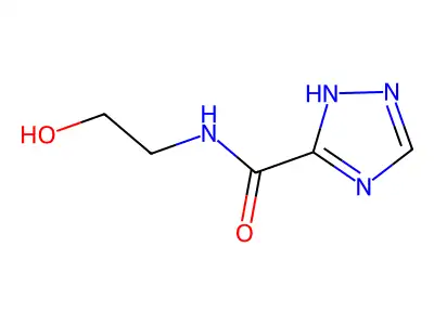 N-(2-hydroxyethyl)-1H-1,2,4-triazole-5-carboxamide structure