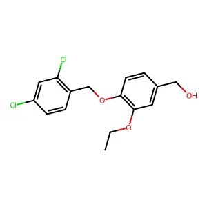 {4-[(2,4-Dichlorobenzyl)oxy]-3-ethoxyphenyl}methanol structure