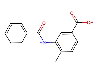 3-Benzamido-4-methylbenzoic acid structure