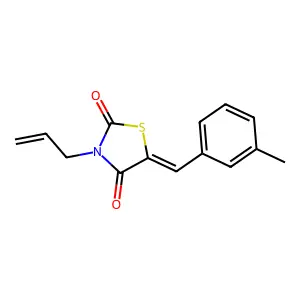3-Allyl-5-(3-methylbenzylidene)-1,3-thiazolidine-2,4-dione structure