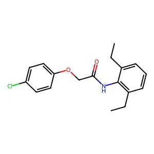 2-(4-Chlorophenoxy)-N-(2,6-diethylphenyl)acetamide structure