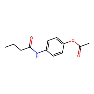 4-Butyramidophenyl acetate structure