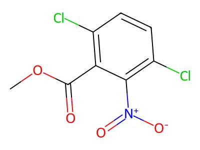 3,6-二氯-2-硝基苯甲酸甲酯 structure