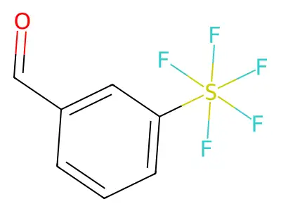 3-(Pentafluoro-lambda6-sulfanyl)benzaldehyde structure