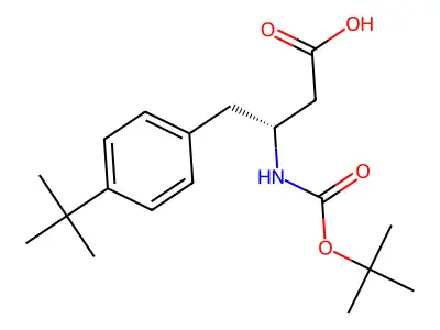 Boc-(S)-3-Amino-4-(4-tert-butyl-phenyl)-butyric acid structure